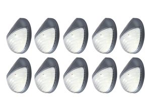 4059157059467 - Etc-shop - 10er Set led Solar Außen Garten Lampen Zaun Leuchten IP44 Beleuchtungen rund