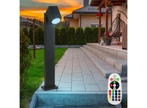 4059157061798 - Etc-shop - led rgb garten Außen Steh Leuchte dimmbar Stand Lampe Fernbedienung Strahler schwenkbar