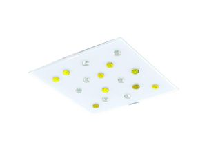 4059157063082 - Decken Lampe Schlaf Zimmer Glas Stein Leuchte Dimmer Fernbedienung im Set inkl rgb led Leuchtmittel