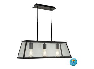 4059157063396 - Etc-shop - Hänge Lampe Fernbedienung Glas Decken Pendel Laterne dimmbar im Set inkl rgb led Leuchtmittel