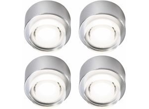 4059157067707 - Etc-shop - 4er Set led Decken Lampen Wohn Ess Zimmer Beleuchtung Spot Strahler Aufbau Leuchten silber