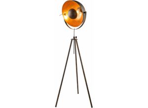 4059157068971 - Etc-shop - Retro Stand Leuchte gold rost Schein Werfer Spot Lampe Höhe verstellbar im Set inkl led Leuchtmittel