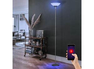 4059157073883 - Etc-shop - Smart Home Steh Lampe Decken Fluter App-und Sprachsteuerung Leuchte dimmbar im Set inkl rgb led Leuchtmittel