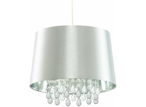 4059157074453 - Etc-shop - Kristall Decken Hänge Leuchte Wohn Zimmer Kunst-Seid Pendel Lampe im Set inkl led Leuchtmittel