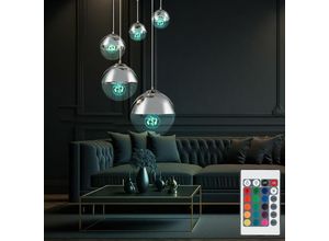 4059157074958 - Etc-shop - Decken Leuchte Strahler Wohn Zimmer Fernbedienung Hänge Lampe dimmbar im Set inkl rgb led Leuchtmittel