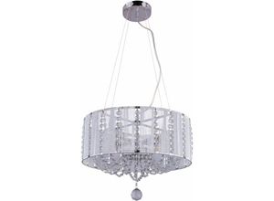 4059157080799 - Etc-shop - Chrom Decken Hänge Lampe Wohn Zimmer Kristall Pendel Leuchte im Set inkl led Leuchtmittel