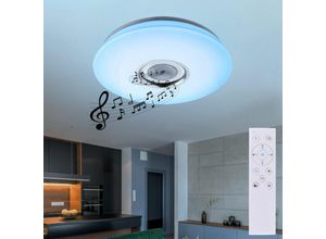 4059157081604 - Etc-shop - design led Decken Leuchte Sternen inkl rgb Farbwechsler Bluetooth Lautsprecher Deckenspot Fernbedienung Lampe