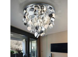 4059157083615 - Etc-shop - Decken Lampe Wohn Zimmer Design Beleuchtung Kreis Behang Leuchte im Set inkl led Leuchtmittel
