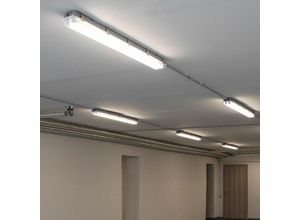 4059157085497 - Wannenleuchte Hallen Beleuchtung Werkstatt Arbeitsleuchte Deckenlampe Alu Feuchtraumlampe IP65 led 60W 7200Lm neutralweiß LxBxH 120x86x7cm 5er