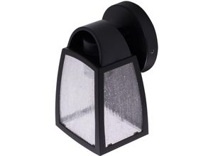 4059157086982 - Etc-shop - Außen Wand Lampe alu Laterne Garten Fassaden Glas Leuchte schwarz im Set inkl led Leuchtmittel