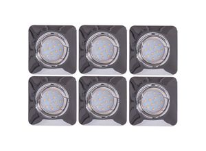 4059157089259 - Etc-shop - 6er Set led Einbau Strahler Decken Lampen chrom Wohn Zimmer Spots verstellbar Karton beschädigt