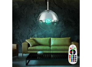 4059157089938 - Etc-shop - Design Decken Hänge Lampe dimmbar Glas Kugel Leuchte Fernbedienung im Set inkl rgb led Leuchtmittel