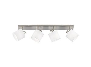 4059157102859 - Etc-shop - Decken Lampe Ess Zimmer Textil Schirm Beleuchtung verstellbar weiß im Set inkl led Leuchtmittel