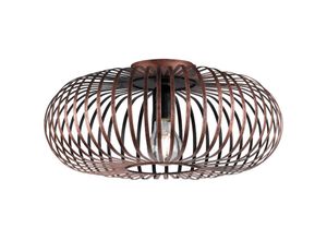 4059157109322 - Etc-shop - Design Decken Leuchte Käfig Lampe Wohn Gäste Zimmer Beleuchtung Strahler rund kupfer