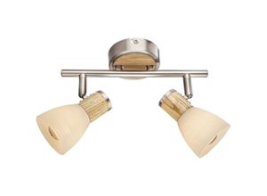 4059157110021 - Etc-shop - Decken Leuchte Spot Strahler Leiste Holz Glas Küchen Lampe verstellbar im Set inkl led Leuchtmittel