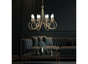 4059157110250 - Etc-shop - Altmessing Kronleuchter Hänge Decken Lüster Wohn Ess Zimmer Beleuchtung Pendel Lampe