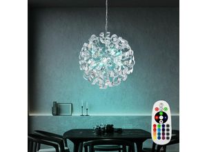 4059157111356 - Etc-shop - Decken Hänge Lampe Fernbedienung Pendel Chrom Kugel Leuchte Dimmer im Set inkl rgb led Leuchtmittel