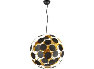 4059157114272 - Etc-shop - Hänge Decken Leuchte Ess Zimmer Strahler Pendel Lampe schwarz gold