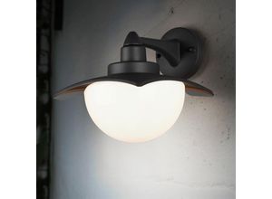 4059157119284 - Etc-shop - Außen Wand Leuchte Fassaden Laterne alu Glas Lampe Garten Beleuchtung im Set inkl led Leuchtmittel