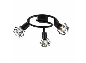 4059157121461 - Etc-shop - Rondell Decken Lampe dimmbar Fernbedienung Käfig Lampe verstellbar im Set inkl rgb led Leuchtmittel