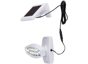 4059157131378 - Etc-shop - Design led solar Außen Wand Leuchte Garten Terrassen Strahler Beleuchtung weiß