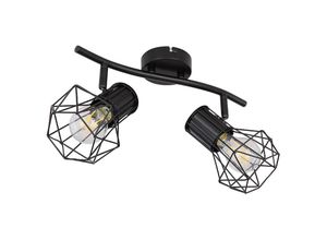 4059157132344 - Etc-shop - Decken Leuchte Käfig Spots Wohn Zimmer Lampe Licht-Schiene beweglich im Set inkl led Leuchtmittel