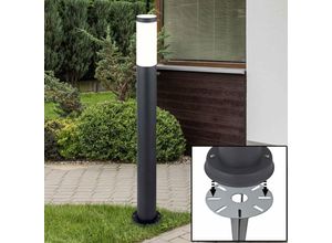 4059157134867 - Etc-shop - Außen Steh Lampe Garten Weg Steck Beleuchtung Edelstahl Terrassen Erd Boden Spieß Stand Leuchte anthrazit