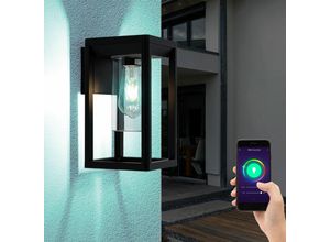 4059157150317 - Smart RGB LED Außen Wand Strahler ALU Lampe Garten Gestell Beleuchtung Sprach App steuerbar über Handy