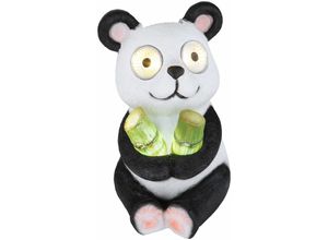 4059157154711 - Solarleuchte Panda Außenleuchte Solar Dekolampe Solarpanda Gartendeko schwarz weiß 2x LED warmweiß 2x LED kaltweiß LxBxH 135x17x23 cm