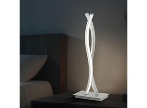 4059157155084 - Etc-shop - led Schreib Tisch Lampe Wohn Zimmer Nacht-Licht Beistell Lese Leuchte geschwungen silber