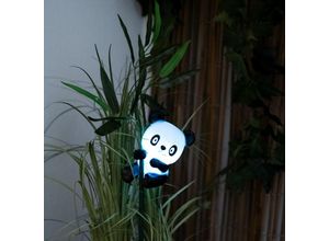 4059157155633 - Etc-shop - led Solar Steck Leuchte Panda Bär Garten Deko Erdspieß Blätter Blumen Topf Balkon Lampe