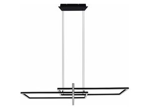 4059157156166 - Etc-shop - led Design Decken Pendel Lampe schwarz matt Wohn Ess Zimmer Beleuchtung Höhenverstellbar Hänge Leuchte dimmbar über Lichtschalter