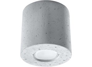 4059157158023 - Etc-shop - Deckenleuchte Deckenlampe Beton Grau Rund h 10 cm Wohnzimmer Schlafzimmer Küche