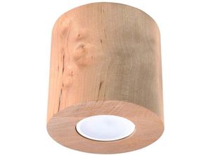 4059157158351 - Etc-shop - Deckenleuchte Deckenlampe Rund Holz h 10 cm Wohnzimmer Schlafzimmer Esszimmer