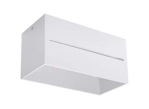 4059157160477 - Etc-shop - Deckenleuchte Deckenlampe Weiß alu h 20 cm Wohnzimmer Schlafzimmer Esszimmer