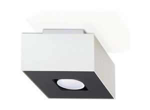 4059157160903 - Etc-shop - Deckenleuchte Deckenlampe Schwarz Weiß Stahl l 14 cm Wohnzimmer Esszimmer Küche