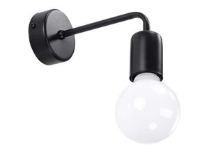 4059157163607 - Etc-shop - Wandleuchte Wandlampe Wandspot Schwarz Stahl H14 cm Schlafzimmer Wohnzimmer