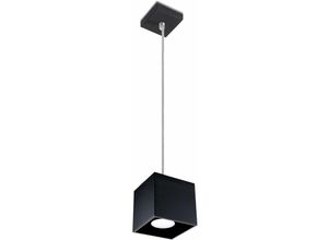 4059157165052 - Etc-shop - Hängelampe Esszimmer Wohnzimmerlampe modern hängend Pendelleuchte schwarz Aluminium 1x GU10 LxH 10x80 cm