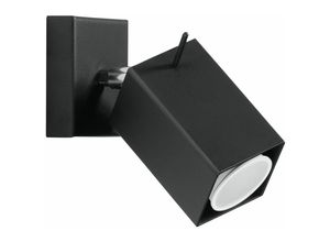 4059157167346 - Wandspot schwarz Wandleuchte Wohnzimmer Wandstrahler schwarz Spot verstellbar Stahl 1x GU10 LxH 10 x 15 cm