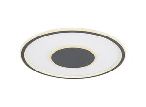 4059157170681 - Etc-shop - Deckenlampe led dimmbar Fernbedienung Schlafzimmerlampe Decke graphit Nachtlicht-Funktion 1x 46W 1x2800lm 2700-6000K DxH 55x55 cm