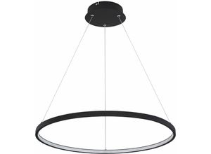 4059157171947 - Etc-shop - led Hängeleuchte Esstisch Pendelleuchte Ring schwarz led Esszimmerlampe hängend 1x 29W 1400lm 3000K DxH 60x120 cm