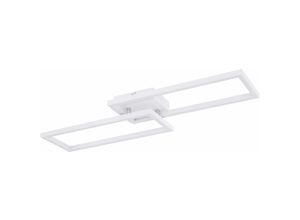 4059157174306 - Etc-shop - Deckenlampe led Esszimmer Wohnzimmerlampe modern led Deckenleuchte weiß eckig 1x 24W 1400lm 3000K LxH 71x75 cm