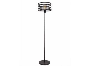 4059157180147 - Etc-shop - Stehlampe Vintage Stehleuchte rostfarben Stehlampe Industrial Wohnzimmer Metallstange rund 1x E27 Fassung DxH 35x158 cm