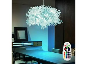 4059157185302 - Etc-shop - Blätterlampe Decke Deckenlampe Wohnzimmer hängend Modern Pendelleuchte Schlafzimmer dimmbar Fernbedienung 4x rgb led 35W 320Lm DxH 70