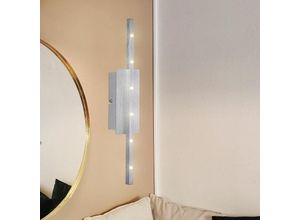 4059157185333 - Etc-shop - led Wandleuchte silber Wandstrahler Modern Wohnzimmer Wandlampe led Design alu gebürstet led 6 Watt 500 Lumen neutralweiß h 405 cm