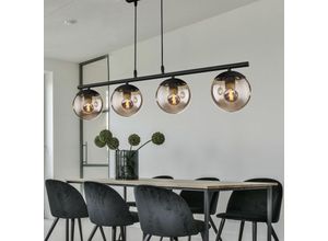 4059157188648 - Etc-shop - Kugel Design Decken Pendel Leuchte rauch Wohn Zimmer Beleuchtung Glas Lampe schwarz matt