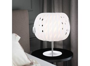 4059157189218 - Etc-shop - Tischleuchte Tischlampe Kugel-Design Chrom Weiß 30 cm Wohnzimmer Schlafzimmer