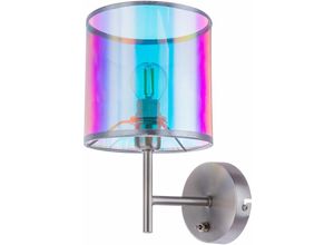 4059157200364 - Etc-shop - Wandleuchte Wandlampe Flurleuchte Wohnzimmerlampe Schalter Metall Kunstestoff Nickel matt multicolour BxHxT 15 x 26 x 19 cm