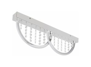 4059157200555 - Etc-shop - Deckenleuchte Deckenlampe Designleuchte Küche Dimmbar Fernbedienung Nachtlicht rgb Memory Funktion Metall K5 Kristalle opal verchromt 1x