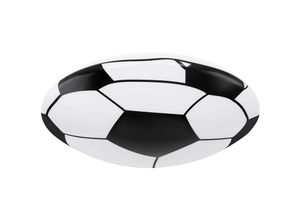 4059157201118 - Etc-shop - led Decken Leuchte Fußball Dekor schwarz rund Strahler Lampe weiß Ball Motiv Kinder Zimmer